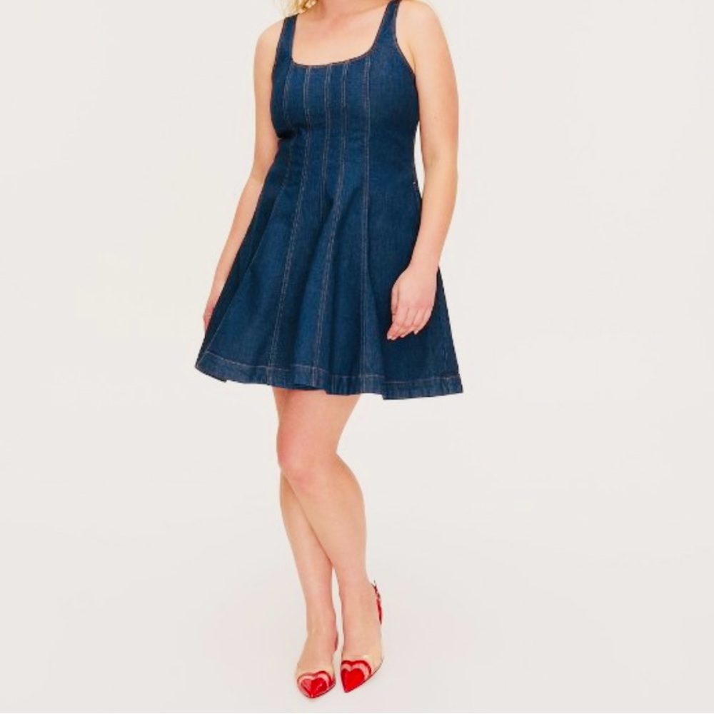Kate Spade New York x Target Denim Seamed Mini Dress NWT
